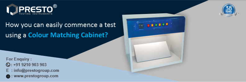 How you can easily commence a test using a color matching cabinet?